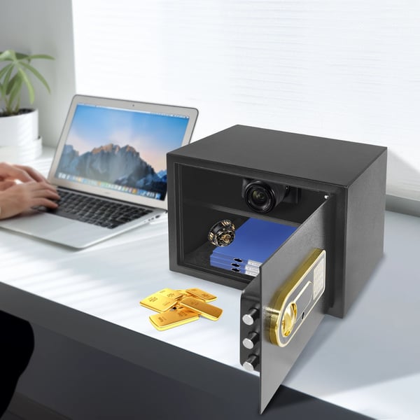 Sikkerhedsboks, Smart Alarm System, Alsidige Monteringsmuligheder,Sort
