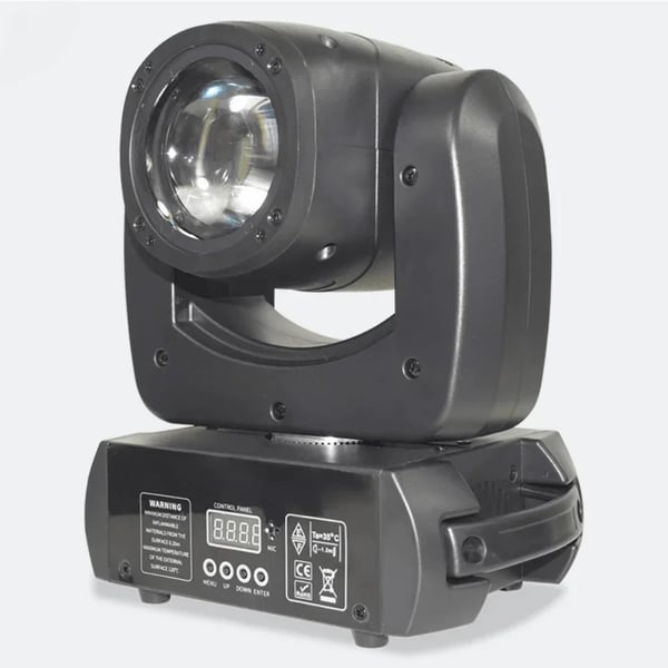 Bevægelseshoved LED-lys, 100W effekt, 7 farver, 11 DMX kanalindstillinger,EU stik