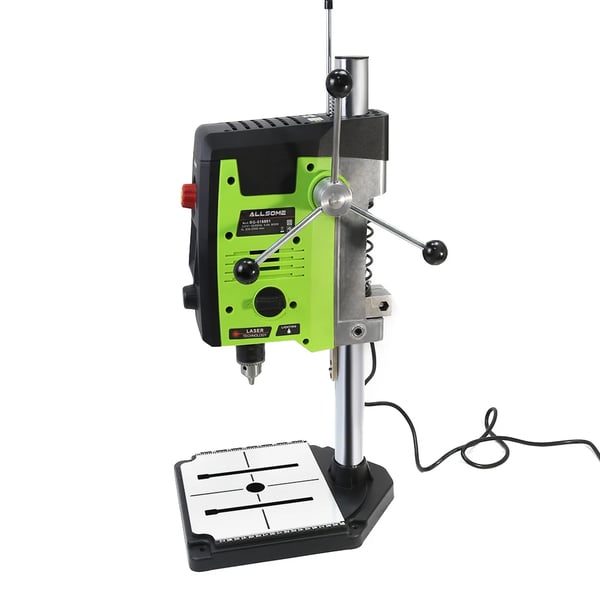 Bordmonteret Boremaskine, 800W Effekt, 6-Hastighedsjustering, 2-i-1 Fræsningsevne, X-akse Slag 80 mm, Y-akse Slag 67 mm