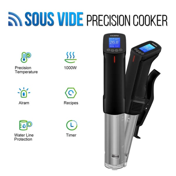 Sous Vide Koger, Digital Skærm, Wi-Fi Kontrol,EU-stik (220V)