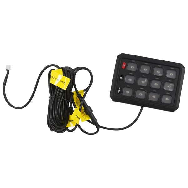 Kontrolpanel, App Kontrol, Justerbar Lysstyrke,sort