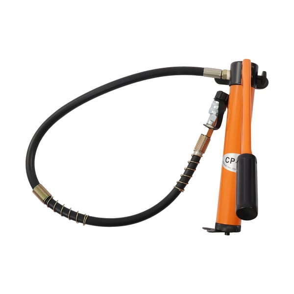 Hydraulisk Håndpumpe, Maksimalt Tryk 70 Mpa, Oliereserver 350 CC, Pumpens Krop Længde 33 cm, Lavtryks Hastighed 2 L/s, Håndtag Længde 34 cm