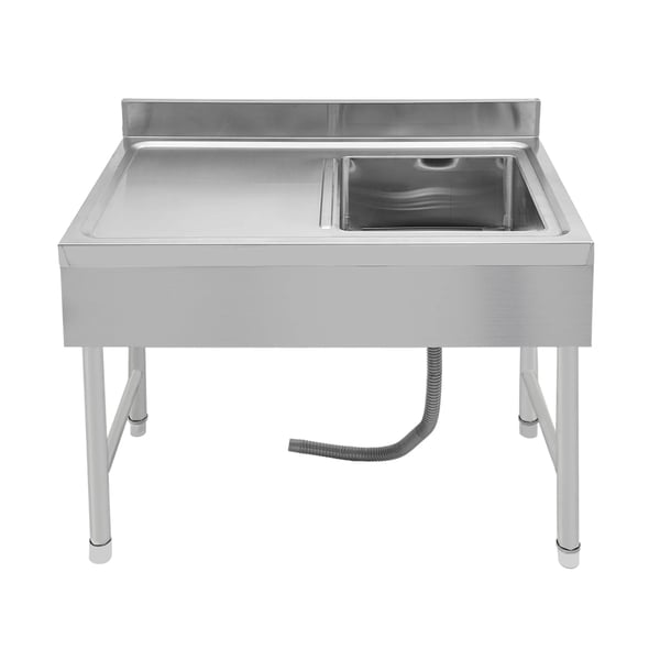 Vask, Fritstående Design, Holdbart Rustfrit Stål,Lys Grå