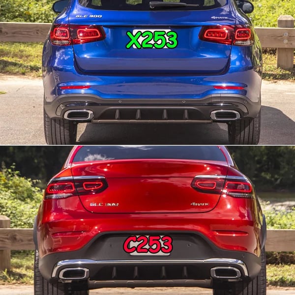 Bageste kofanger diffuser, AMG stil, direkte erstatning,som vist
