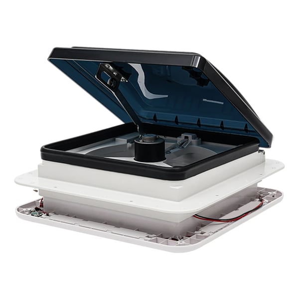 RV Ventilationsvifte, 12V Strøm, 10 Blade Design,HVID