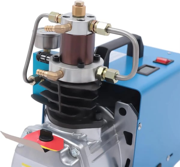 Elektrisk Luftkompressor, 4500 PSI, 13 gal/min Luftstrøm,Blå, EU