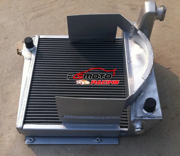 Austin Healey Sprite Aluminium Radiator, Øget Kølekapacitet, TIG-svejset Holdbarhed, Inkluderer Radiatorlåg