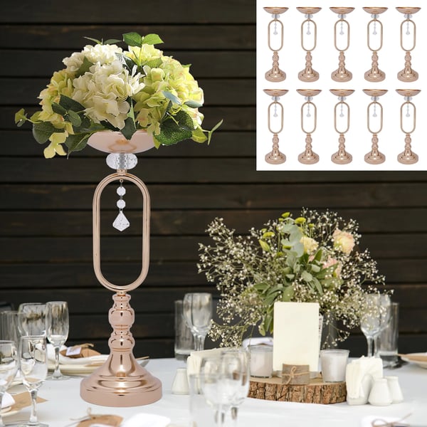 Dekorativ Vase, Elegant Design, Letvægts Konstruktion,Guld