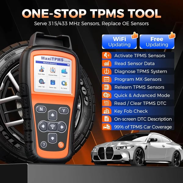 TPMS værktøj, sensoraktivering, diagnostik,TPMS VÆRKTØJ