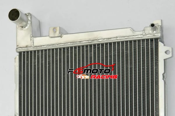 Aluminiumradiator, Højde 358mm, Bredde 498mm, Tykkelse 50mm, Indgang/Udgang 34mm/34mm, Forbedret Kølekapacitet 30%