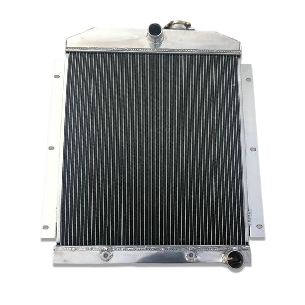 Aluminium Radiator, Kerne Størrelse 20,5" x 19,5" x 2", Øverste Udløbsdiameter 1,5", Nederste Udløbsdiameter 1,75", 3 Rækker