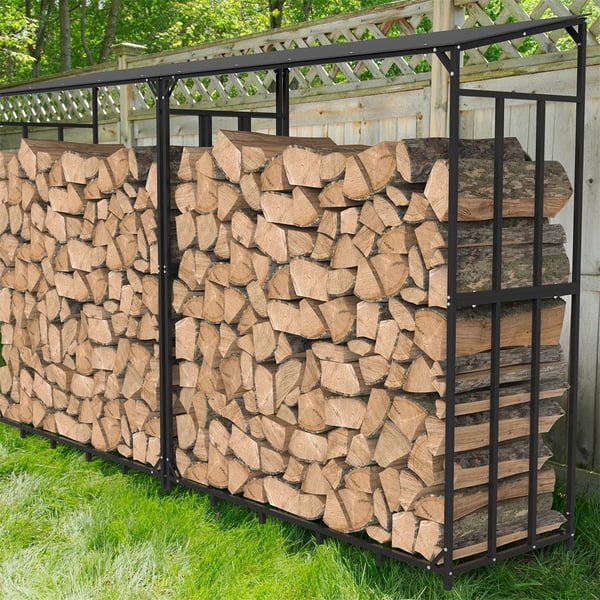 Brændstofstativ, Metaljern, 156,5 x 60 x 176,5 cm, 300 kg kapacitet, 20,35 kg vægt, Enkelt niveau
