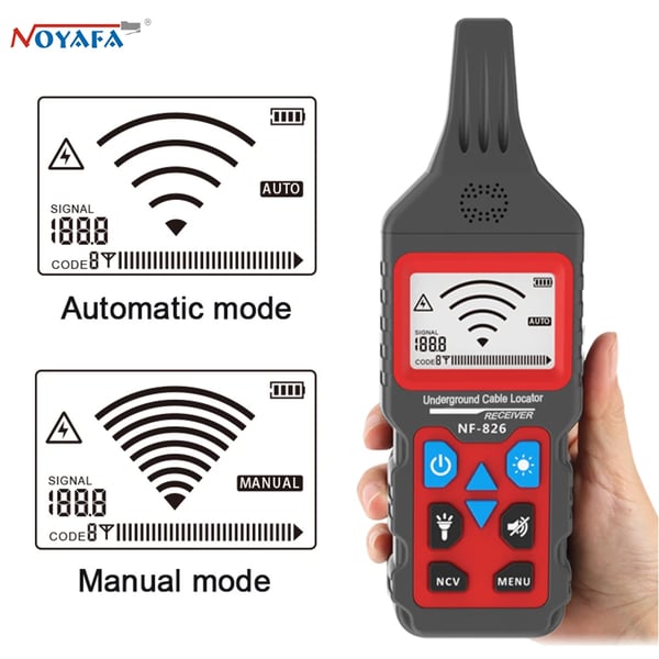 Underjordisk Kabel Locator, Multifunktionstest, CE Certificeret,NF-826
