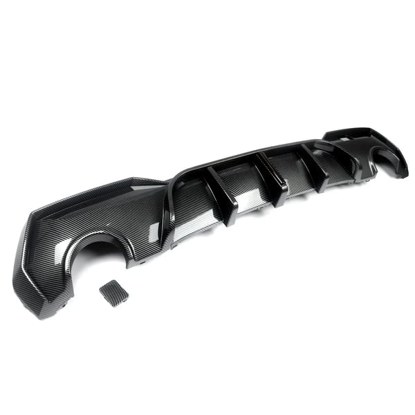 Bageste kofanger diffuser, LED lys, M Performance stil,kulstoflook