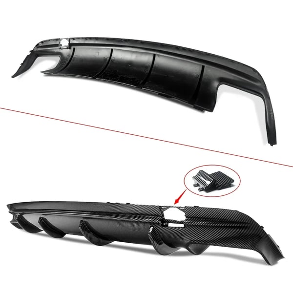 Bageste kofanger diffuser, aerodynamisk design, forbedret æstetik,som vist