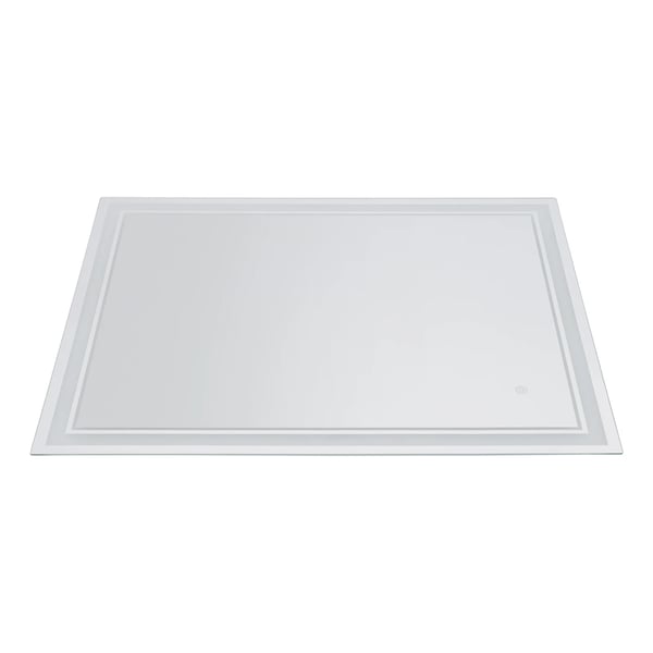 Badrumsspegel, LED-belysning, Touch-kontroll,Silver