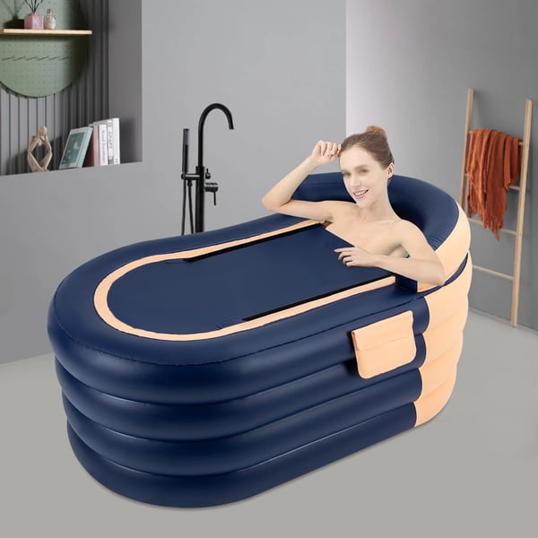 Oppustelig Voksen Badekar, Elektrisk Luftpumpe, Ergonomisk Design,220V