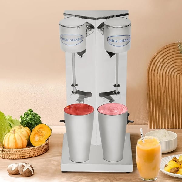 Maitoshake-valmistaja, ruostumaton teräs, säädettävä nopeus,musta