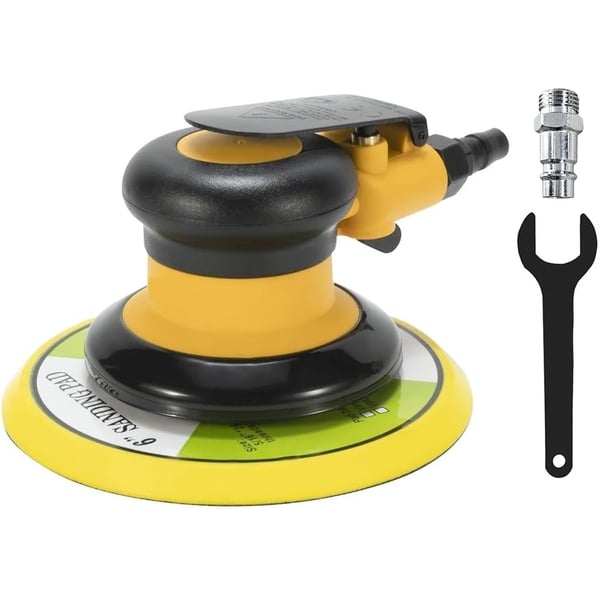 Tilfældig orbital sliber, 6 tommer pude, lav vibrationsdrift,6 in
