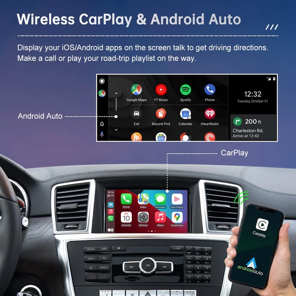 Trådlöst CarPlay-system, Android Auto-kompatibilitet, flera mediekit, Inget, NTG4.5 4.7 svart