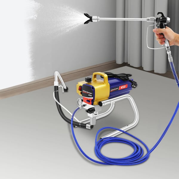 Luftløs malersprøjte, 3300 PSI, høj effektivitet,EU, Blå