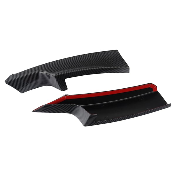 Front Spoiler Lip, Holdbart ABS Plastik, Nem Installation,Kulfiberlook