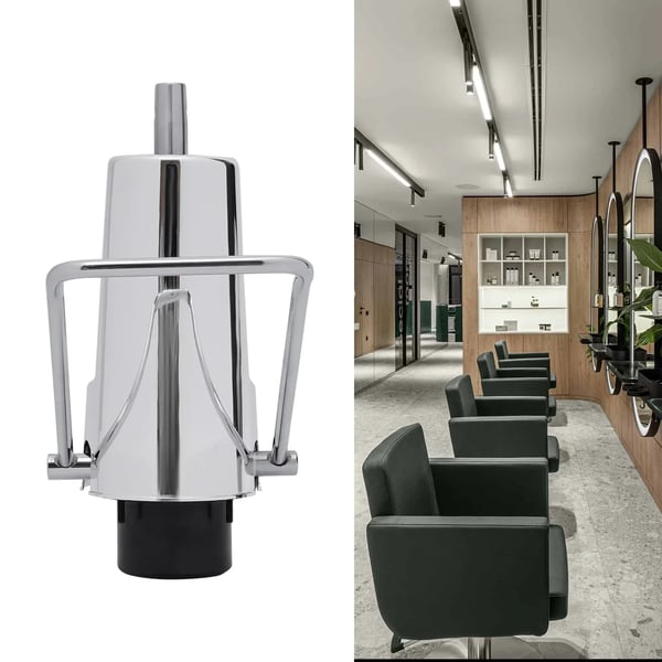 Frisörstol Hydraulisk Pump, Justerbar Höjd, Hög Lastkapacitet,Silver