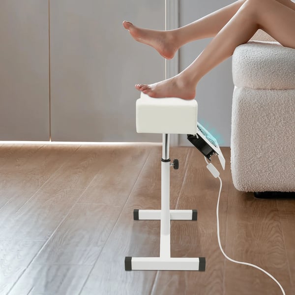 Fotvård Benstöd, Justerbar Höjd, Lättviktsdesign,VIT