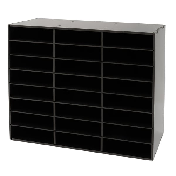 Desktop Filorganisator, 24/36 rummelige rum, robust PVC-ramme, moderne design