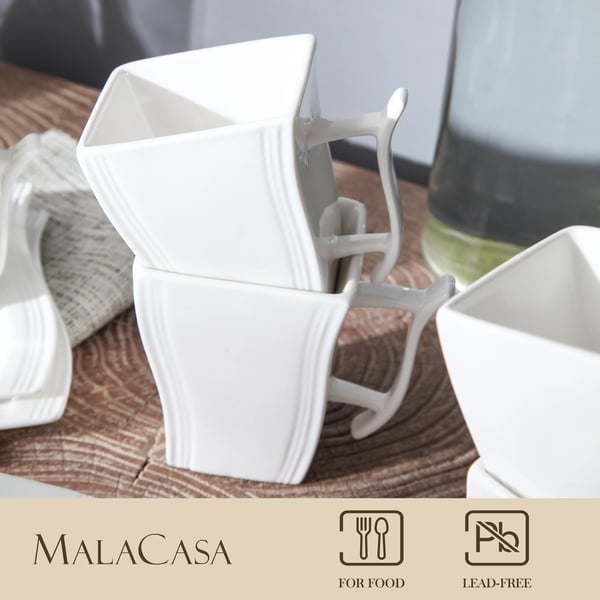 Porslinskoppar, 6-delar, elfenbensvit, , 6pcs, 330ml