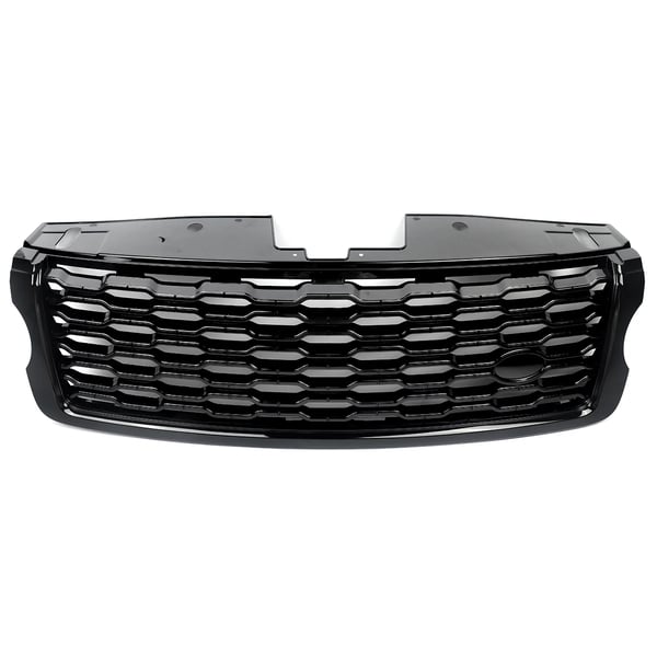 Frontgitter, Kompatibel med 2013-2017 Range Rover Vogue, Holdbart ABS-materiale,Glansfuld Sort