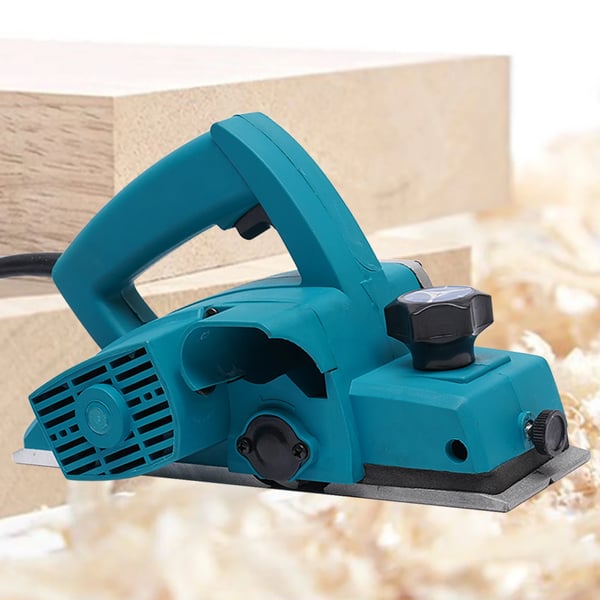 Elektrisk Høvl, 800W Effekt, 16000RPM Hastighed, 1-2mm Høvledybde, 28*7.6*16cm Dimensioner, Justerbar Dybde 1mm