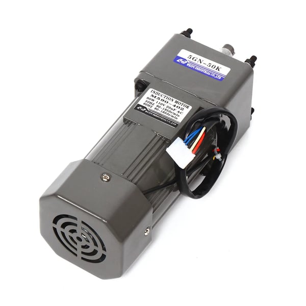 AC Gear Motor, Justerbar Hastighed 0-27 RPM, Høj Moment 21nm,sort