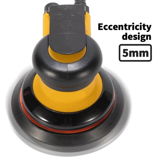 Tilfældig orbital sliber, 6 tommer pude, lav vibrationsdrift,6 in