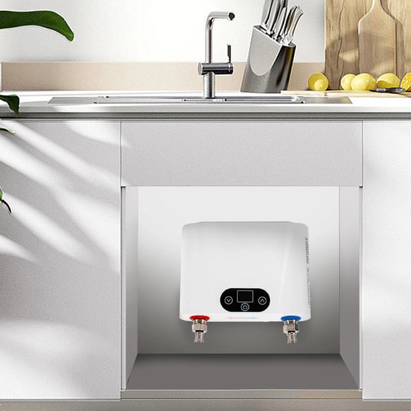 Elektrisk gennemstrømningsvandvarmer, hurtig opvarmning, berøringskontrolpanel, pladsbesparende design