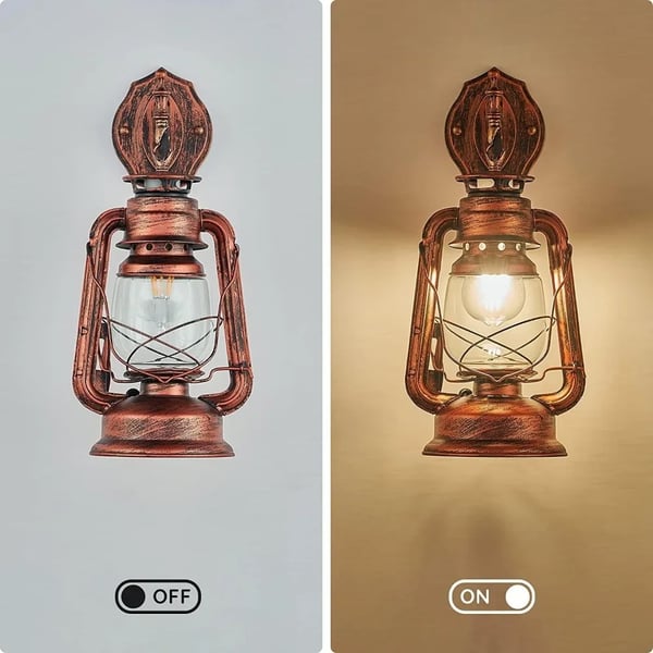 Væglampe, Retro Stil, Messingfarve, Indendørs Brug,Gul Bronze-2 Stk