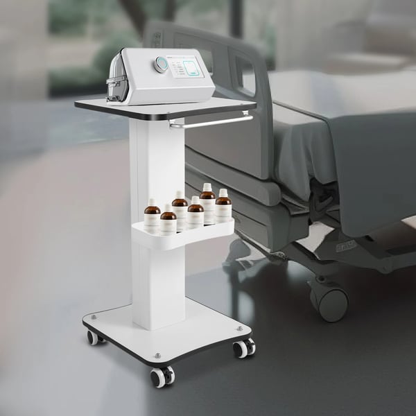 Multifunktionel Trolleyvogn, 15*13,4 tommer, Maksimal belastning 33 lbs, 4 hjul, Jern & Træ konstruktion, Samling påkrævet