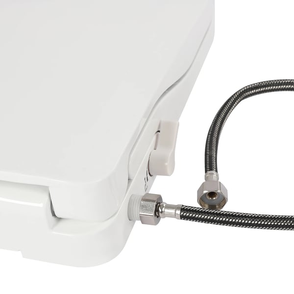 Bidet Toilet Sæde, Dobbelt Dyse System, Nem Installation,HVID