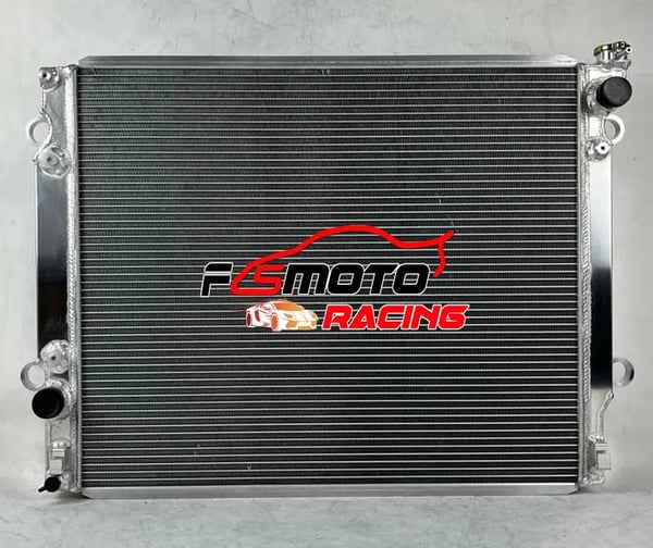 Aluminiumkøler til Toyota Tacoma, kerne størrelse 25 1/2" x 21 1/2", indgang/udgang 1 3/8", holdbart materiale
