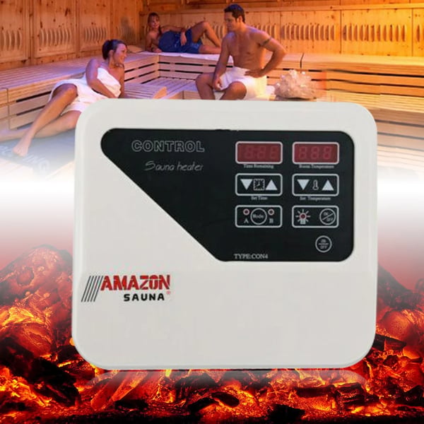 Sauna Digital Controller, Temperaturinterval 40-105 °C, Overophedningsbeskyttelse,Beige