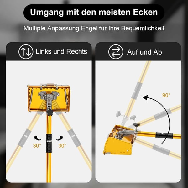 Gipsplade Spatel, Ergonomisk Håndtag, Lækagesikker Design,Gul