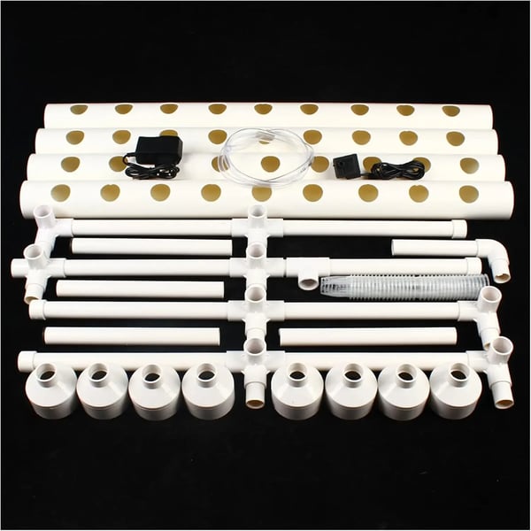 Hydroponiskt växtsystem, 36 växtkapacitet, 2-lagersdesign,VIT