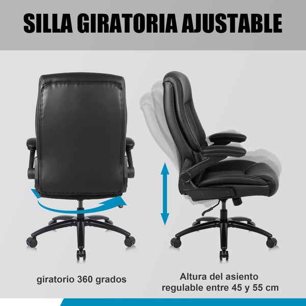 Toimistotuoli, Ergonominen Muotoilu, Kestävä Tuki,musta
