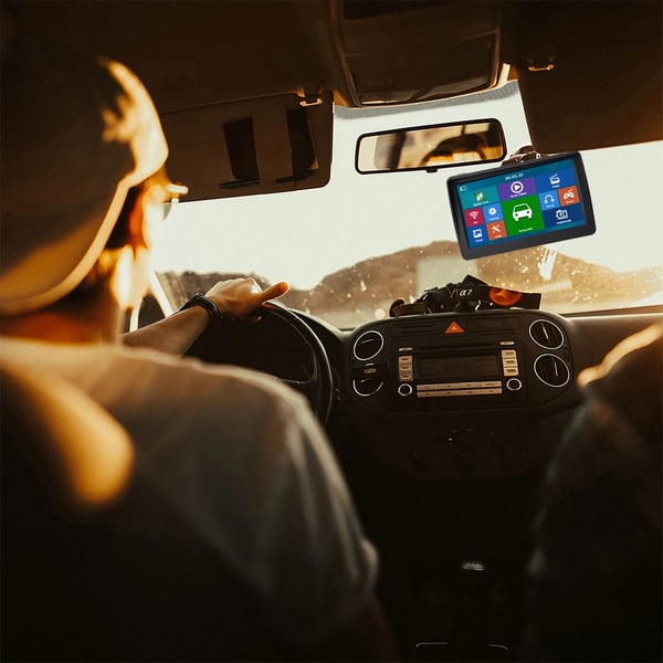 GPS-navigation, 7-tommer berøringsskærm, FM-sender,Europa