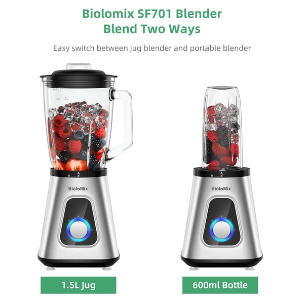 Blender, 1300W Effekt, 1.5L Glasbeholder,EU stik, SF701