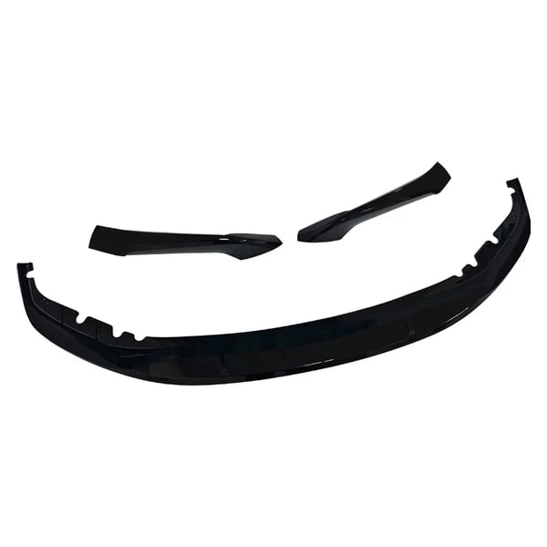 Front Bumper Spoiler Lip, ABS Plast, Kompatibel med Luxury 5 Series M Sport, Vægt 2 kg, Nem Installation, Sort Finish