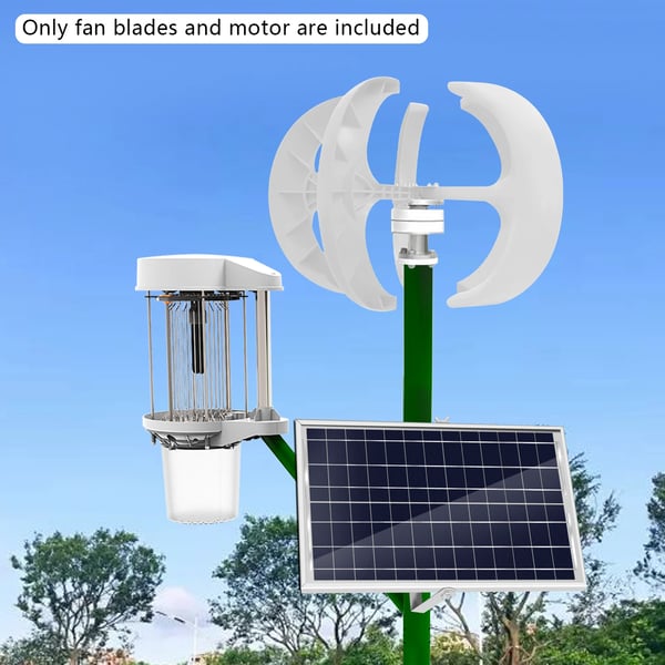 Vindmøllegenerator, 600W effekt, vertikal aksedesign,HVID