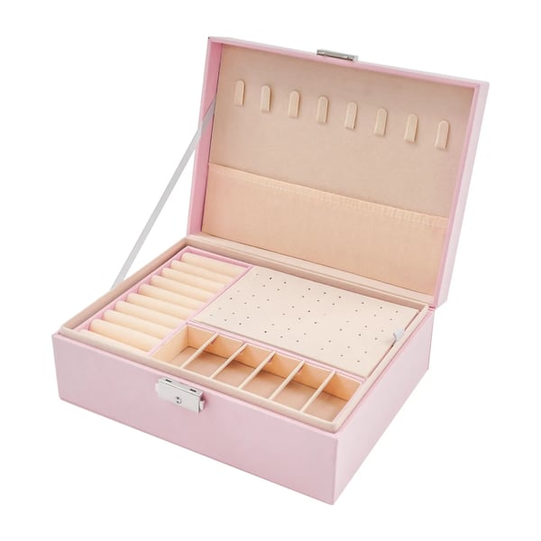 Smykkeskrin, Dobbelt Lag, Moderne Design,Pink