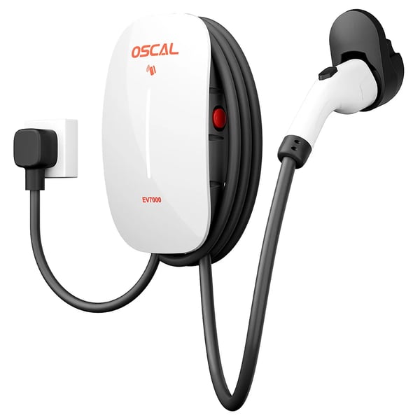 EV-laddare, Smart Kontroll, Snabbladdning,EU PLUG, Oscal EV7000