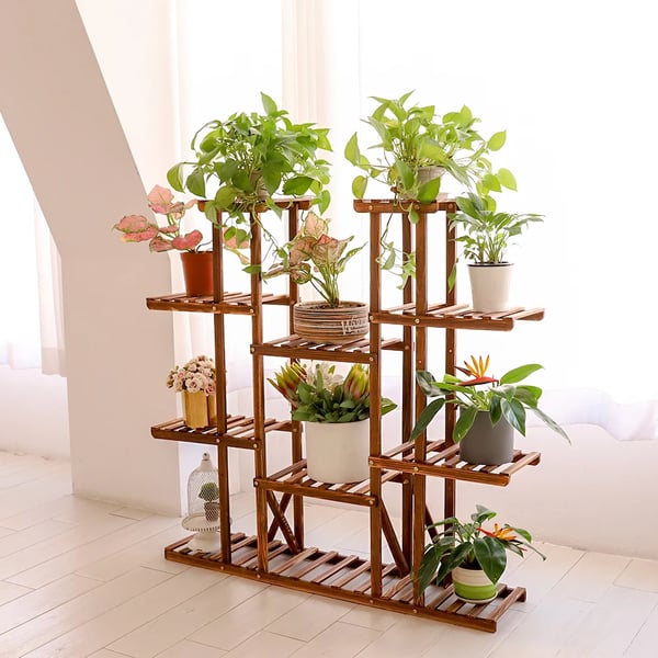 Plantehylde, Multi-Niveau Design, Robust Konstruktion,Brun
